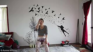 European Milf's Yoga Instruction Session