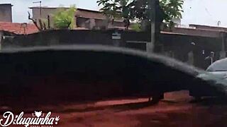 Brunette Masturbates in Uber Then Gives Ass