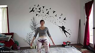 European Milf's Yoga Instruction Session