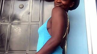 Crazybitch twerks suggestively on outdoor balcony