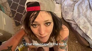 White emo punk gets dominated in interracial creampie, moaning black lives matter