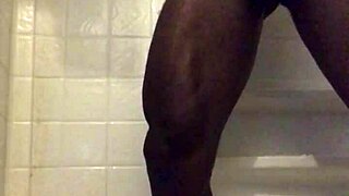 Homemade Shower Strokes in USA