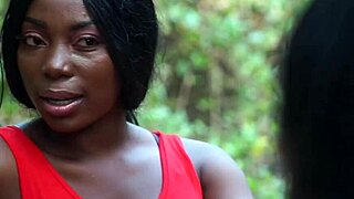 Ebony Group Enjoys Intimate Threesome Fun