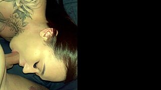 Naughty teen 18+ gives hot blowjob, so intense!