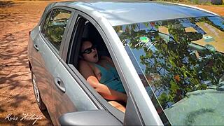  Caught Masturbating with a Dildo in My Car at the Beach Parking Lot. So Embarrassing!