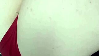 Skinny brunette pornstar dominates with ass worshiping and nipple play.