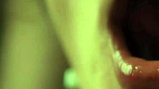 amateur lanreta's wet blowjob ends with cum kissing close up 😏