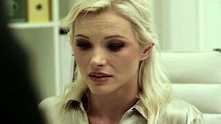 naughty blonde zazie skymm seduces coworker after wetting herself