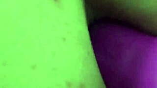 Plump Girl Uses Creamy Anal Dildo