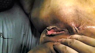 First time of my wife with this black boy after condom broke he cum on her pussy while i suck