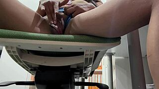 Girlfriend Caught Masturbating In Dorm Gets Ass Blowjob From Roommate