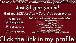 CNC roleplay with rough domination and monster cock pinning you down.