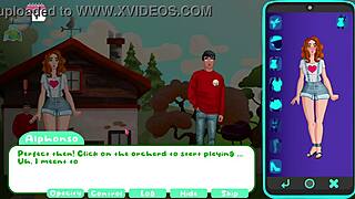 She blows him in the orchard during voyeur masturbation play