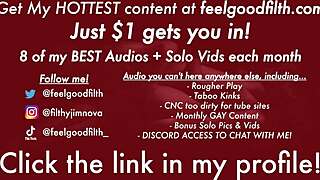 CNC roleplay with rough domination and monster cock pinning you down.