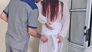 Bride Fucks Photographer In Uniform While Husband Waits Outside