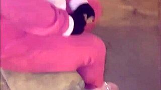 Mature Woman In Costume Walks Streets Of Lima