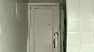 Sexy Guy In Black Beach Shorts Shaves While Fucking Feet In Bathroom