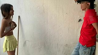 Tanned Colombian stepsister with small tits wants to be fucked in a hot morning