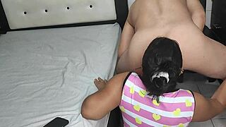 my little stepnephew makes me suck in homemade latina scene