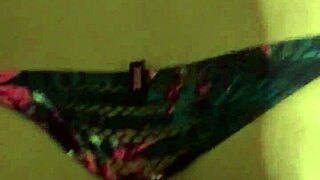 Tinder hookup reveals sexy thong.