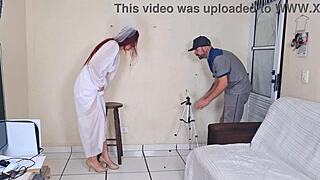 Bride Fucks Photographer In Uniform While Husband Waits Outside