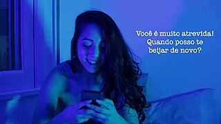 Trans doll Laura Surfistinha enjoys a meal with BBW Manddy May, featuring Emme White and Lis XXX