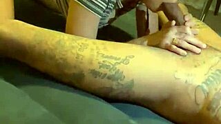 she loves sucking that big tatted dick