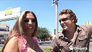 milf alisandra monroe lets a stranger finger her asshole, blowjob and anal cumshot.