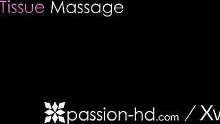 deep massage turns into blowjob with cum