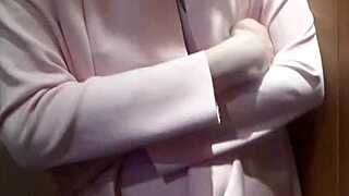 The student cheated and got punished, husband pissing in her mouth!