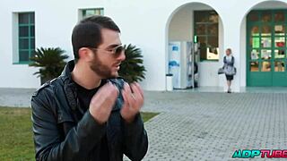 Teen Doggystyle Fucking with Sexy Natural Tits on Campus