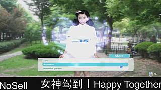 Happy couple plays dating game in part 17