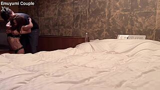 s-class beauty emu yumi delivers intense blowjob and sex in hotel.