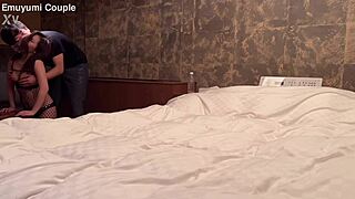 s-class beauty emu yumi delivers intense blowjob and sex in hotel.