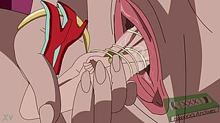 Giganta Dominates Wonder Woman In Masturbation!