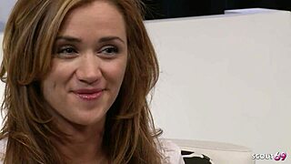 Small tits ginger teen heather hurley seduces athletic guy for monster cock casting fuck