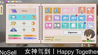 Happy couple plays dating game in part 17