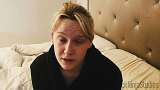 Blonde step sister wants brother to impregnate her