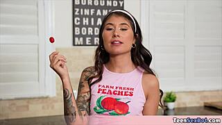 Stepsis Charlotte enjoys sloppy wet blowjobs on cock.