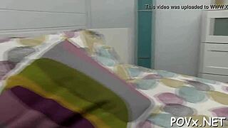 Sexy tiny TEEN engages in HARDCORE SEX and SUCKING in POV porn.