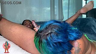 spanish barbie gives petite rimjob and blowjob to big cock 😍