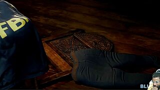 Saga rides cock while sucking, goth squirrel girl takes anal in bondage threesome.