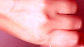 in this japanese love story, she gives close-up blowjob ending with cum in mouth.