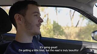 i got sucked and swallowed by a horny teen on our road trip, clothes ripped in public nature pov, amateurs love it