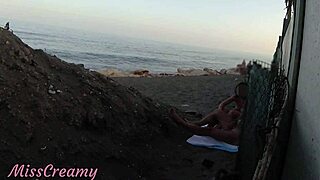 I'm Flashing Cock To Stepdaughter On Public Beach, She Helps Cum In Front Of Everyone