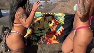 Big Tits Friends Ride Big Cock While Cuckolds Watch!