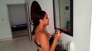 i fucked my 18-year-old latina stepsister in the kitchen, cumming in her mouth