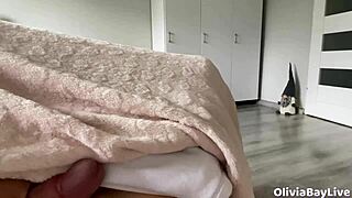 Stepmother is getting ready for the party and im secretly jerking off