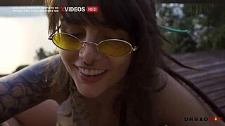 Perverted Woman Shows Tits On Beach, Takes To Rocks For Fucking