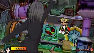 Yukari Katsubari Strips in Bossfight